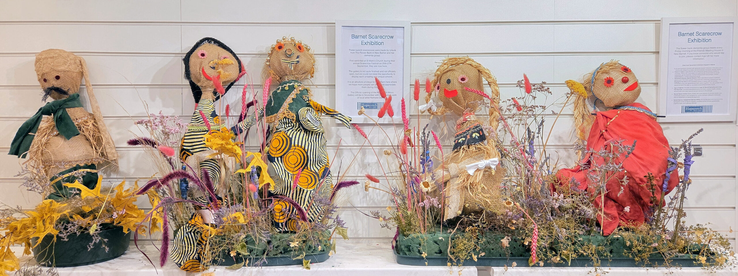 Barnet scarecrows